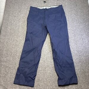 Orvis Tech Pants Men's 36x29 Blue Stretch Water Repellent Outdoor Hiking